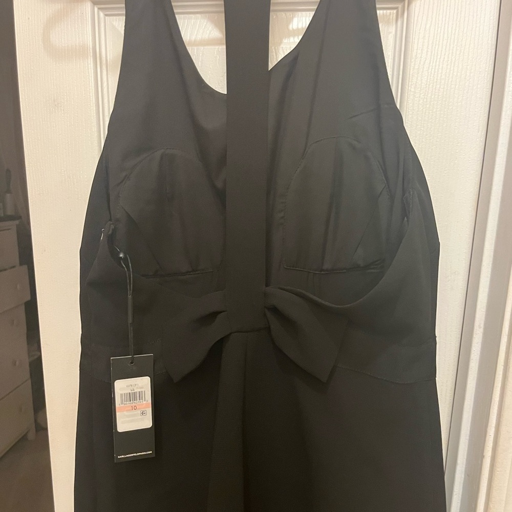Black t-back party dress